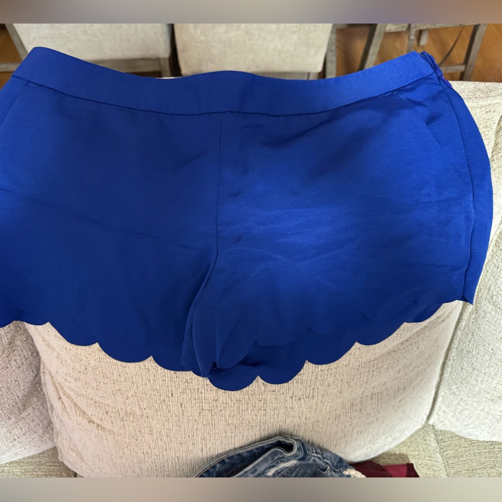 Express High Waist Blue Shorts with Flowy Design